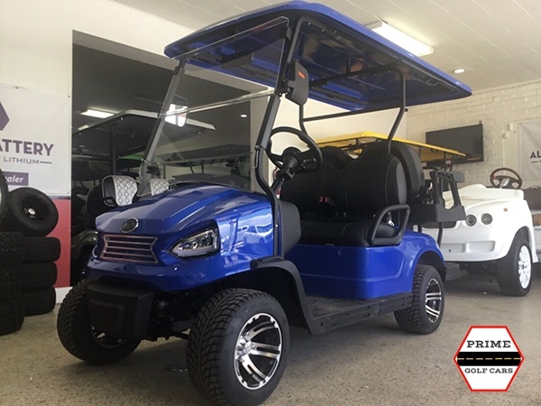 Blue Elite EV 4 Passenger Golf Cart affordable golf cart rental, golf cart rent greensboro