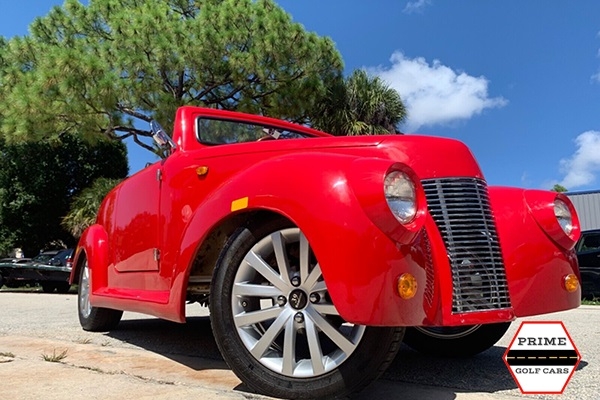 Red America EV 39 Roadster 4 Passenger Golf Cart affordable golf cart rental, golf cart rent greensboro