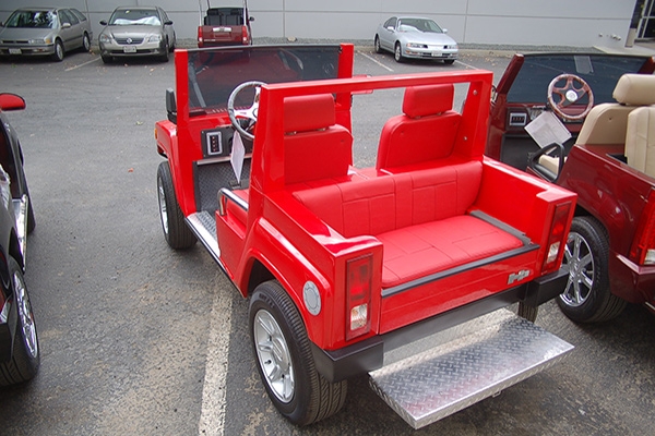 Red Hummer Golf Cart affordable golf cart rental, golf cart rent greensboro
