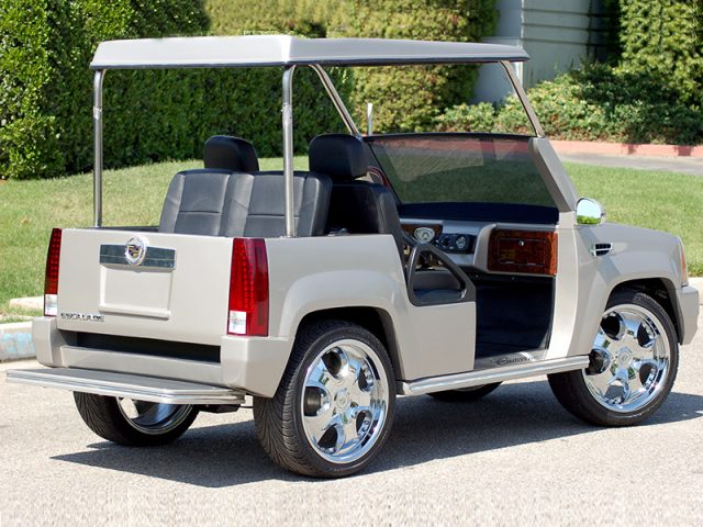Silver Escalade Golf Cart affordable golf cart rental, golf cart rent greensboro