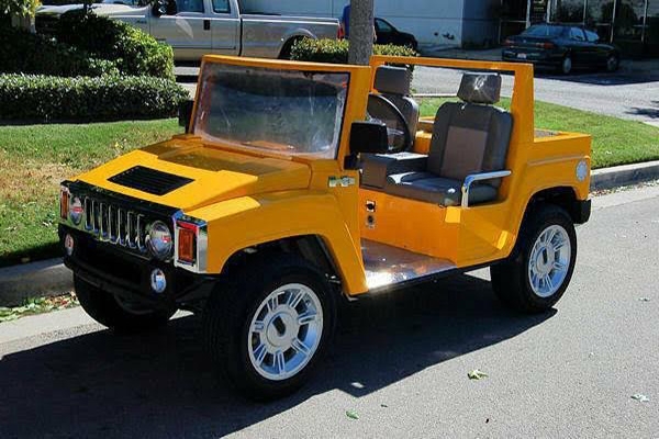 Yellow Hummer LSV Golf Cart affordable golf cart rental, golf cart rent greensboro